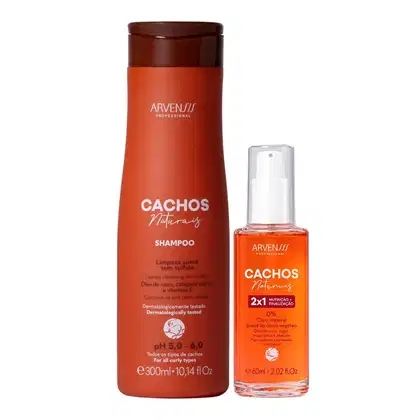 Imagem do produto Kit Arvensis Cachos Naturais - Shampoo 300ml + Óleo 2x1 60ml