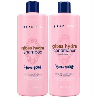 Imagem do produto Kit Braé Stages by Bruna Tavares Gloss Hydra Shampoo & Condicionador 1L