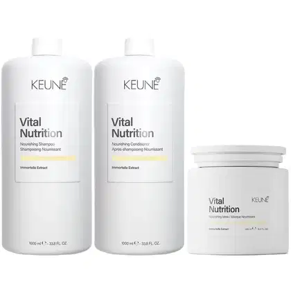 Imagem do produto Kit Keune Vital Nutrition Shampoo 1L + Condicionador 1L + Máscara 500ml