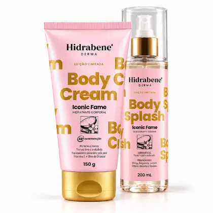 Imagem do produto Kit Corporal Hidrabene com Hidratante Body Cream + Body Splash Perfumado Fragrância:3 - Iconic Fame