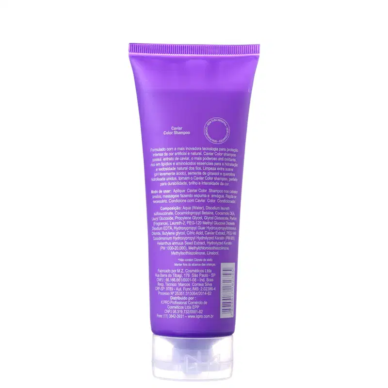 K.Pro Caviar Color - Shampoo sem Sulfato 240ml