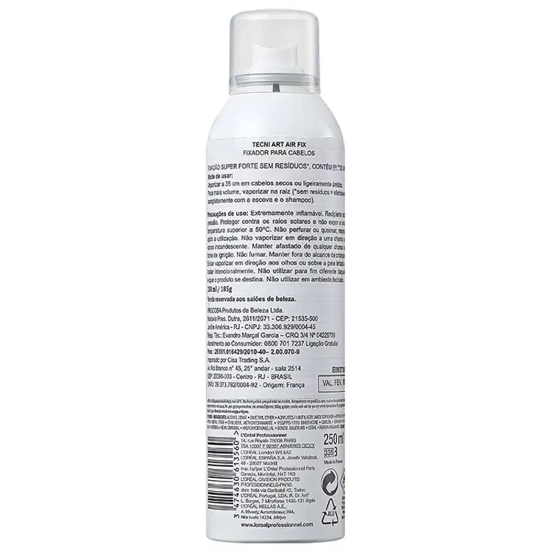 L'Oréal Professionnel Tecni Art Air Fix Force 5 - Spray Fixador 250ml
