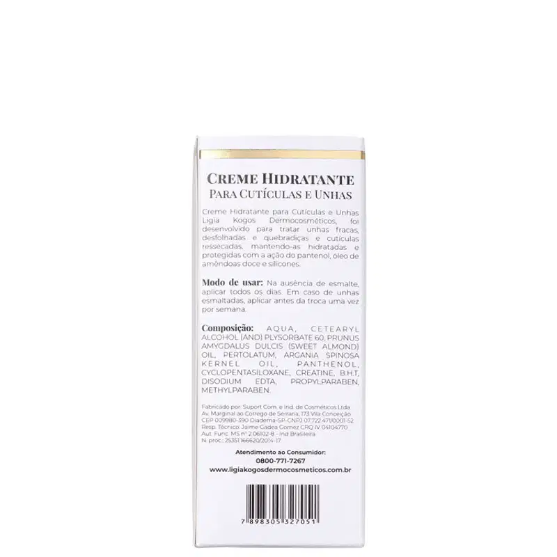 Ligia Kogos - Creme para as Unhas e Cutículas 15g