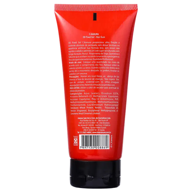 C.Kamura Hair Gum 3D Fixed - Gel Fixador 180g