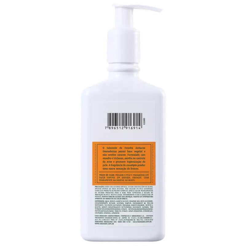 Granado Granaderma Oil-Control Enxofre - Sabonete Líquido para Acne 250ml