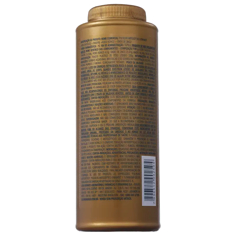 Granado Antisséptica Tradicional Polvilho Antisséptico - Talco 200g
