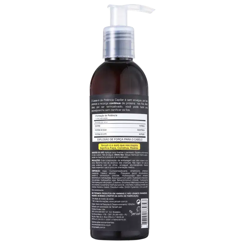 Yenzah Power Whey Fit Cream Potência Capilar - Leave-in 240ml