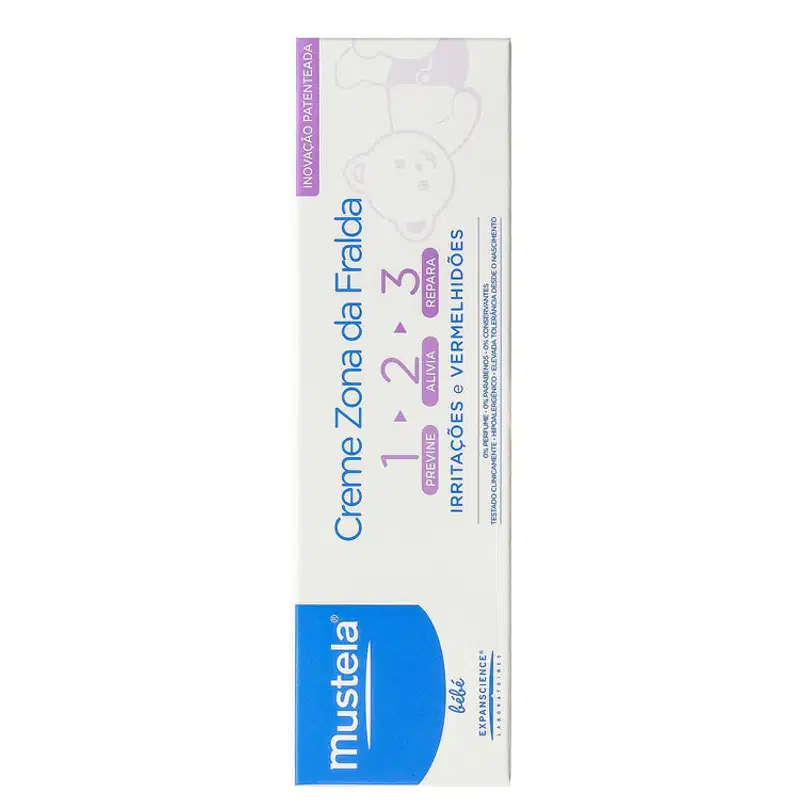 Mustela Bébé Creme Vitaminado Preventivo 123 - Creme para Assaduras 55g