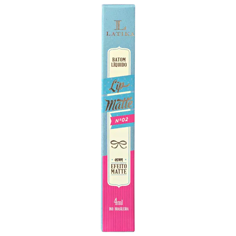 Latika Lip Matte Rosa Nº 2 - Batom Líquido 4ml
