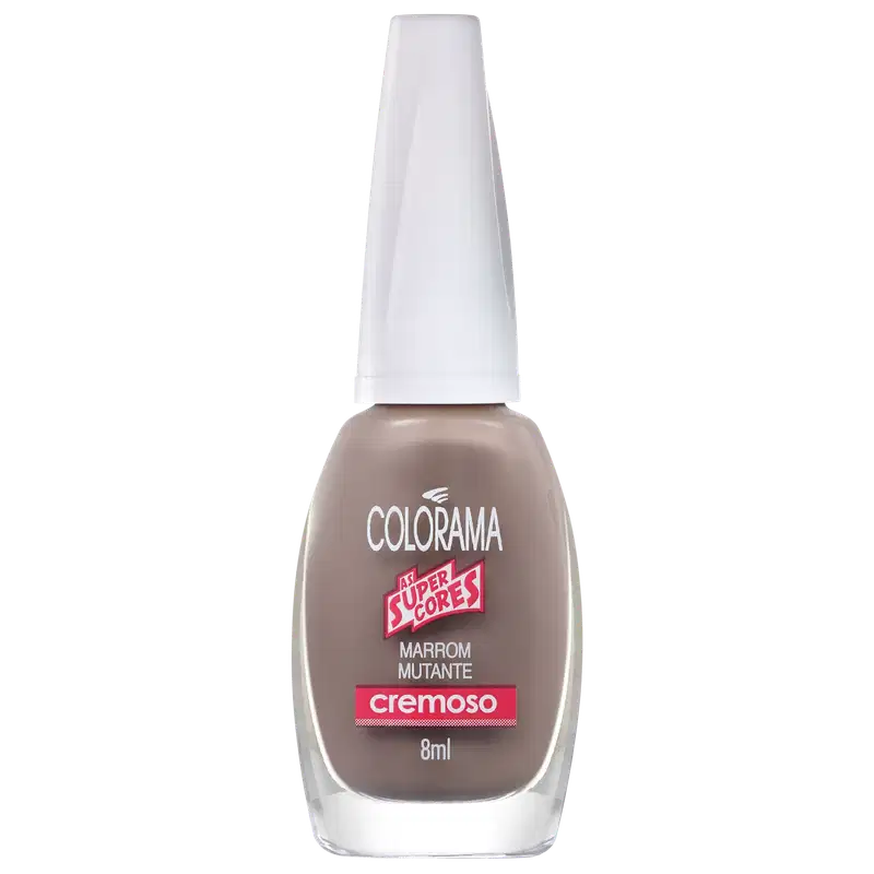 Colorama As Super Cores Marrom Mutante - Esmalte Cremoso 8ml