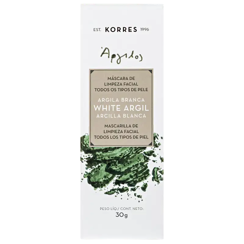 Korres Argila Branca - Máscara de Limpeza Facial 30g