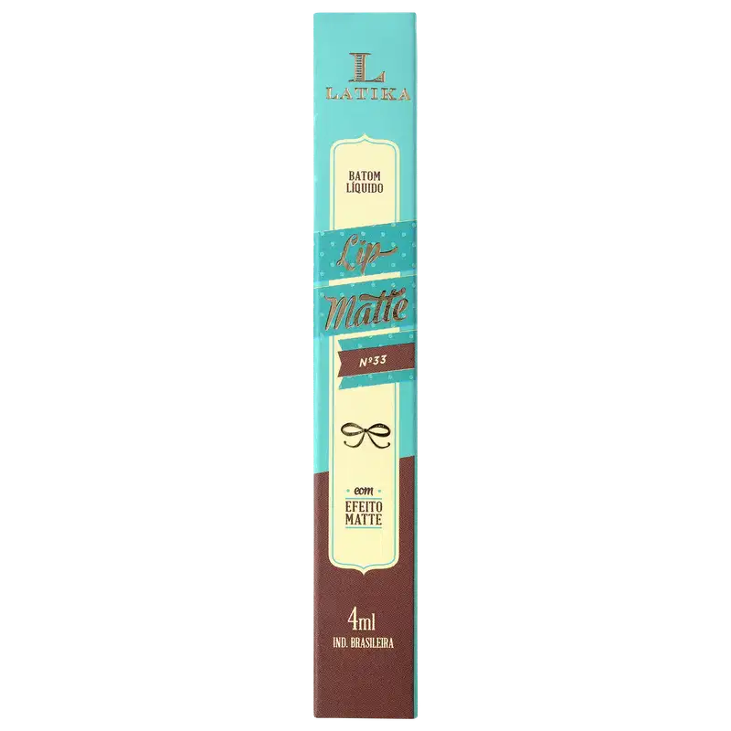 Latika Lip Matte Nude Nº 33 - Batom Líquido 4ml