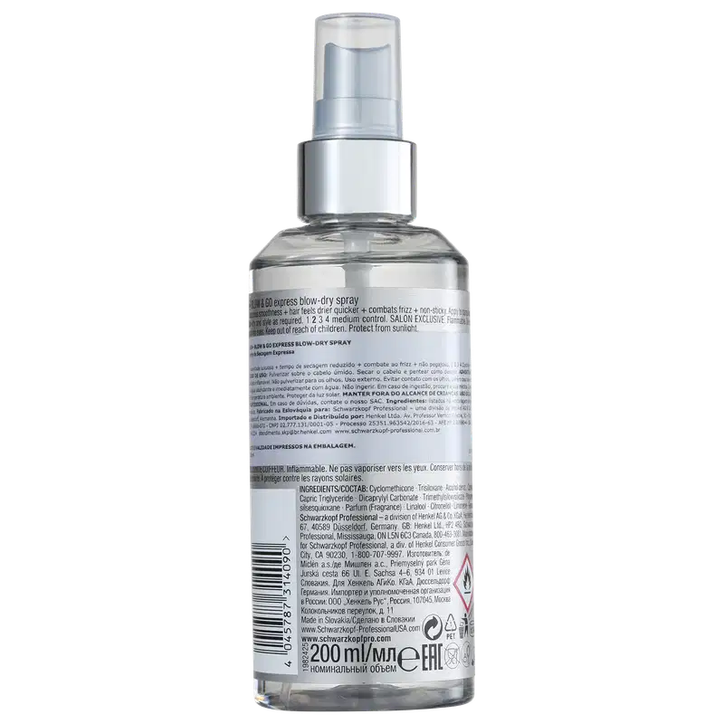 Schwarzkopf OSIS+ Blow & Go - Spray Protetor Térmico 200ml
