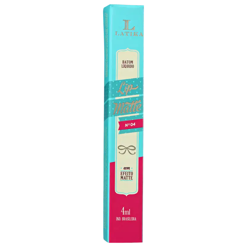 Latika Lip Matte Rosa Nº 4 - Batom Líquido 4ml