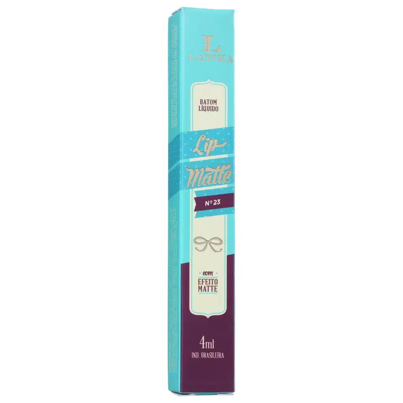 Latika Lip Matte Vinho Nº 23 - Batom Líquido 4ml