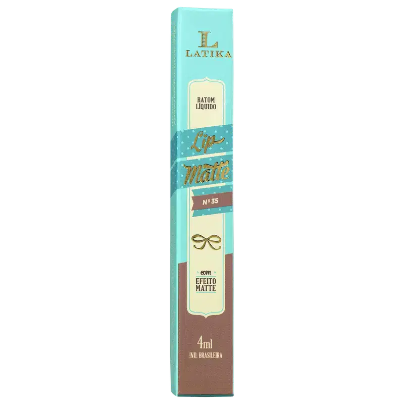 Latika Lip Matte Nude Nº 35 - Batom Líquido 4ml