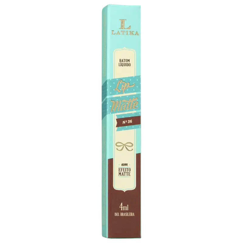 Latika Lip Matte Nude Nº 36 - Batom Líquido 4ml