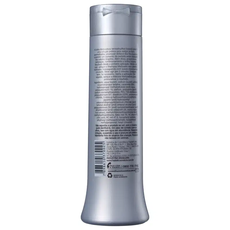 Haskell Extend Color Vermelho - Shampoo Matizador 300ml