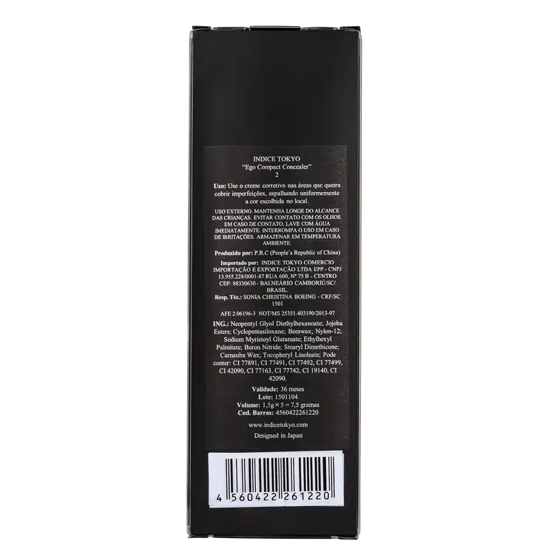 Indice Tokyo Ego 02 Neutra - Paleta de Corretivos 7,5g