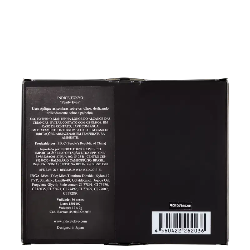 Indice Tokyo Ego Pearly Eyes - Paleta de Sombras 24g