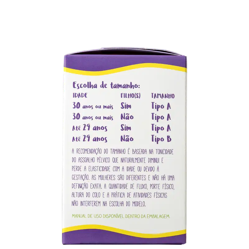 Violeta Cup Violeta Tipo A (+30 anos ou com filhos) - Coletor Menstrual