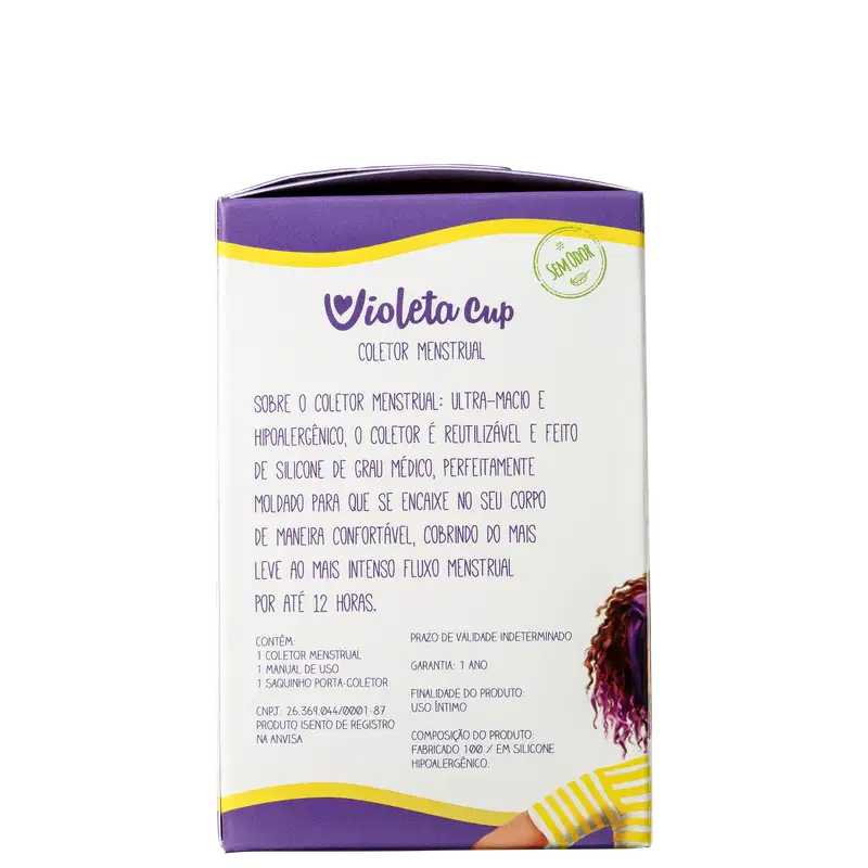 Violeta Cup Violeta Tipo A (+30 anos ou com filhos) - Coletor Menstrual