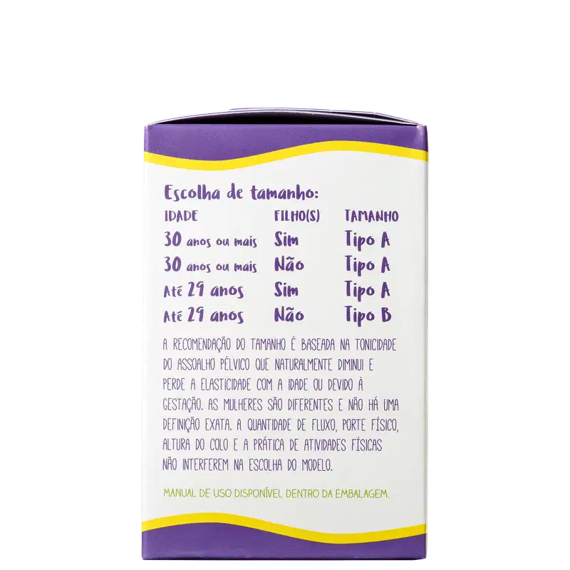Violeta Cup Violeta Tipo B (-30 anos ou sem filhos) - Coletor Menstrual