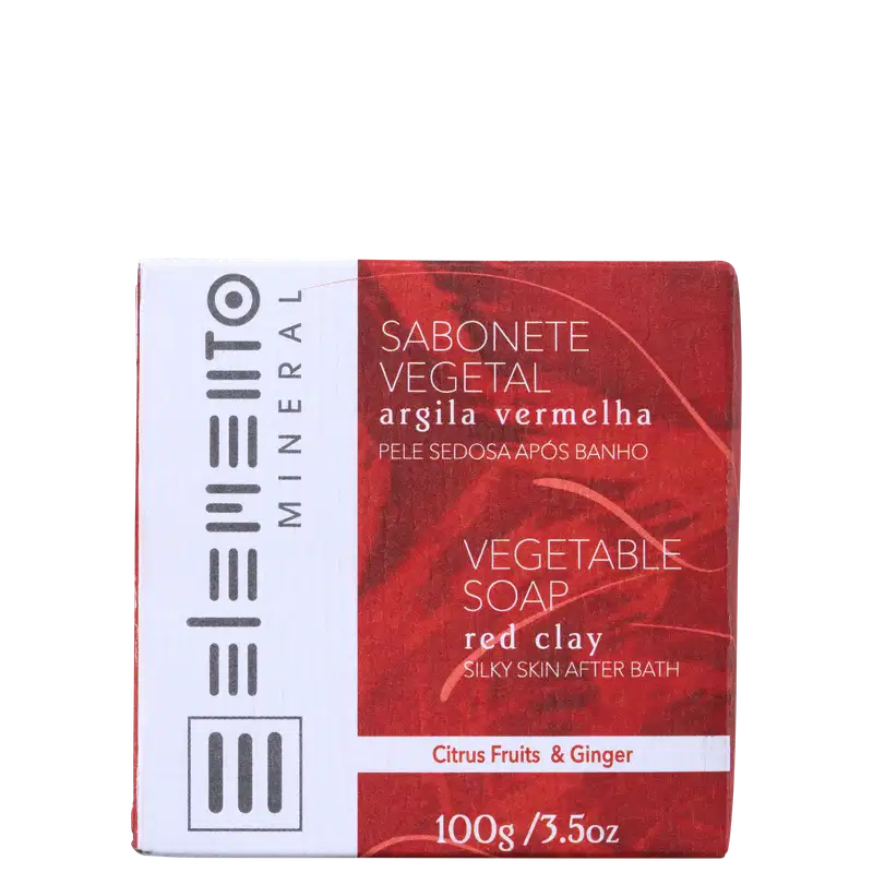 Elemento Mineral Argila Vermelha - Sabonete em Barra 100g