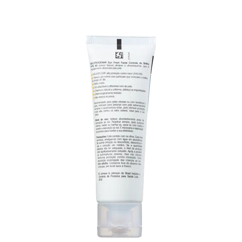 Neutrogena Sun Fresh Controle de Brilho FPS 60 - Protetor Solar com Cor 50ml