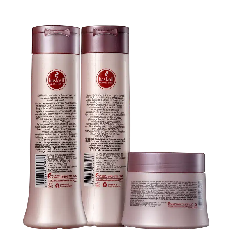 Kit Haskell Queratina Tratamento (3 Produtos)