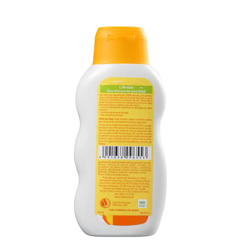 Weleda Baby Calêndula - Óleo Hidratante 200ml 