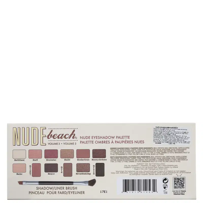 the Balm Nude Beach Volume 3 - Paleta de Sombras 9,6g 