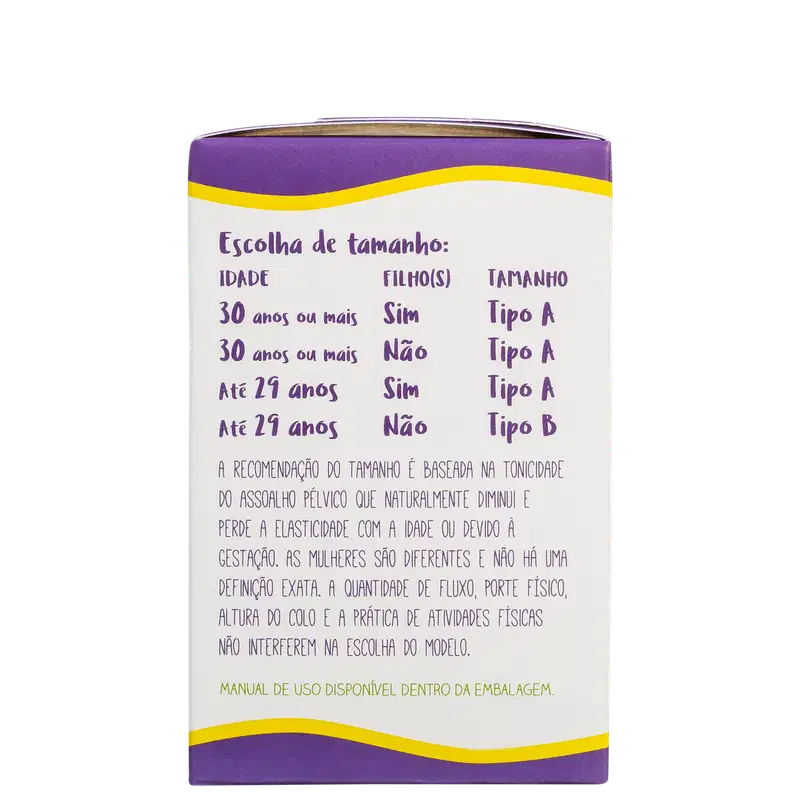 Kit Violeta Cup Violeta Tipo A (+30 anos ou com filhos) - Coletor Menstrual + Higienizador de Coletor