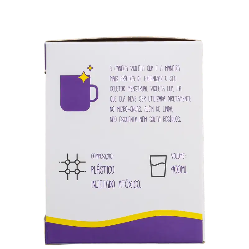 Kit Violeta Cup Violeta Tipo A (+30 anos ou com filhos) - Coletor Menstrual + Higienizador de Coletor