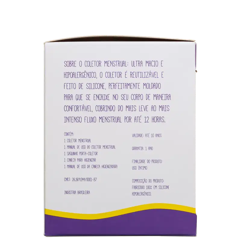 Kit Violeta Cup Violeta Tipo B (-30 anos ou sem filhos) - Coletor Menstrual + Higienizador de Coletor