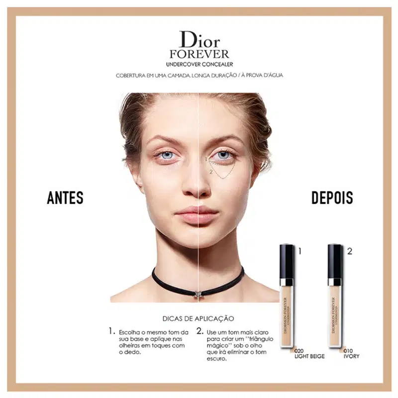 Dior Diorskin Forever Undercover 020 Light Beige - Corretivo Líquido 6ml