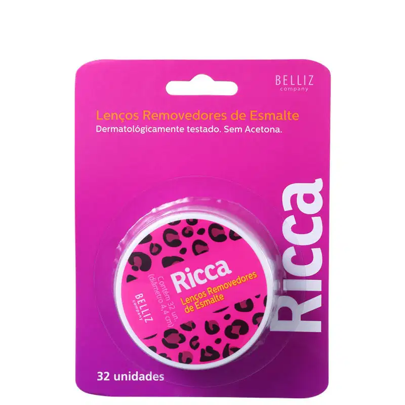 Ricca - Lenço Removedor de Esmalte (32 Unidades)