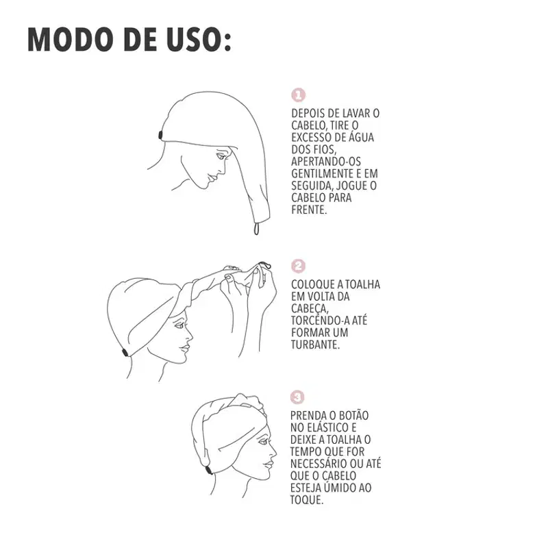Océane Dry My Hair - Toalha de Cabelo