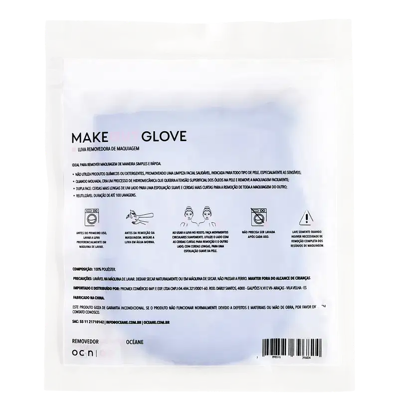 Océane Makeout Glove - Luva Demaquilante (1 unidade)