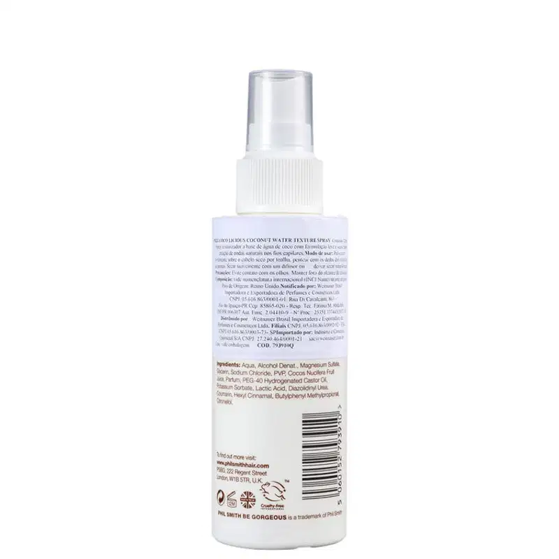 Phil Smith Coco Licious Coconut Water Texture - Spray Texturizador 125ml