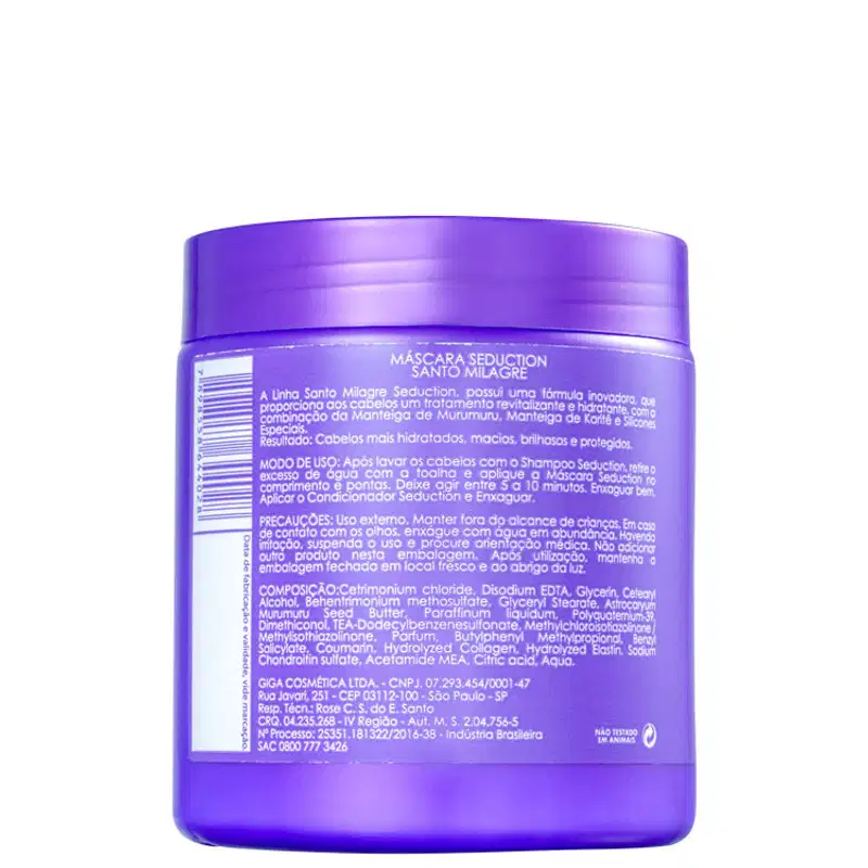 Eico Seduction Santo Milagre - Máscara Capilar 500g
