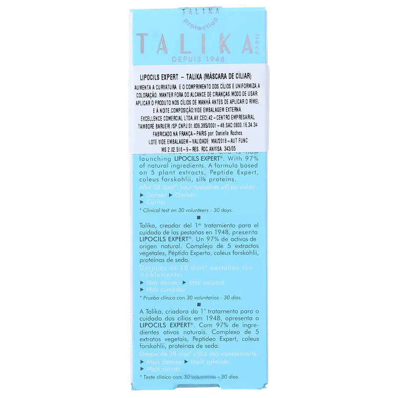 Talika Eyelash Lipocils Expert - Tratamento para Cílios 10ml
