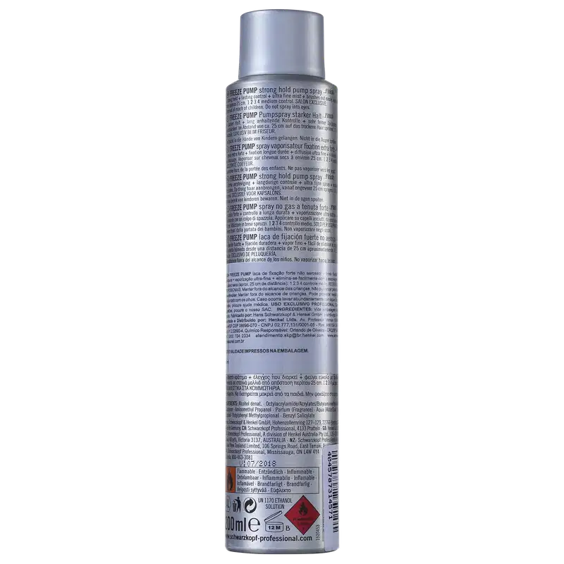 Schwarzkopf OSIS+ Finish Freeze Pump - Spray Fixador 200ml