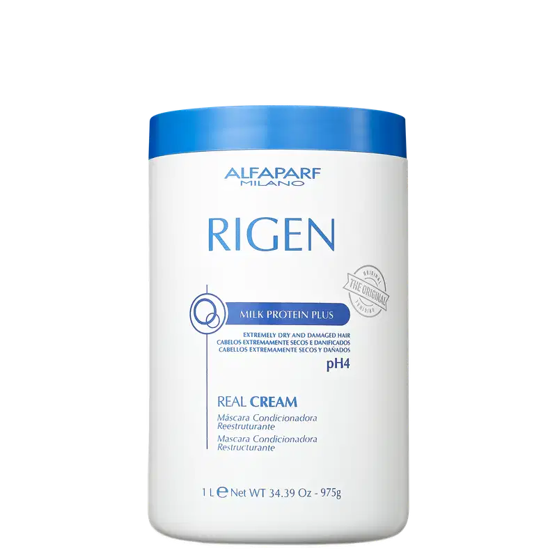 Alfaparf Rigen Milk Protein Plus Real Cream - Máscara Capilar 1L