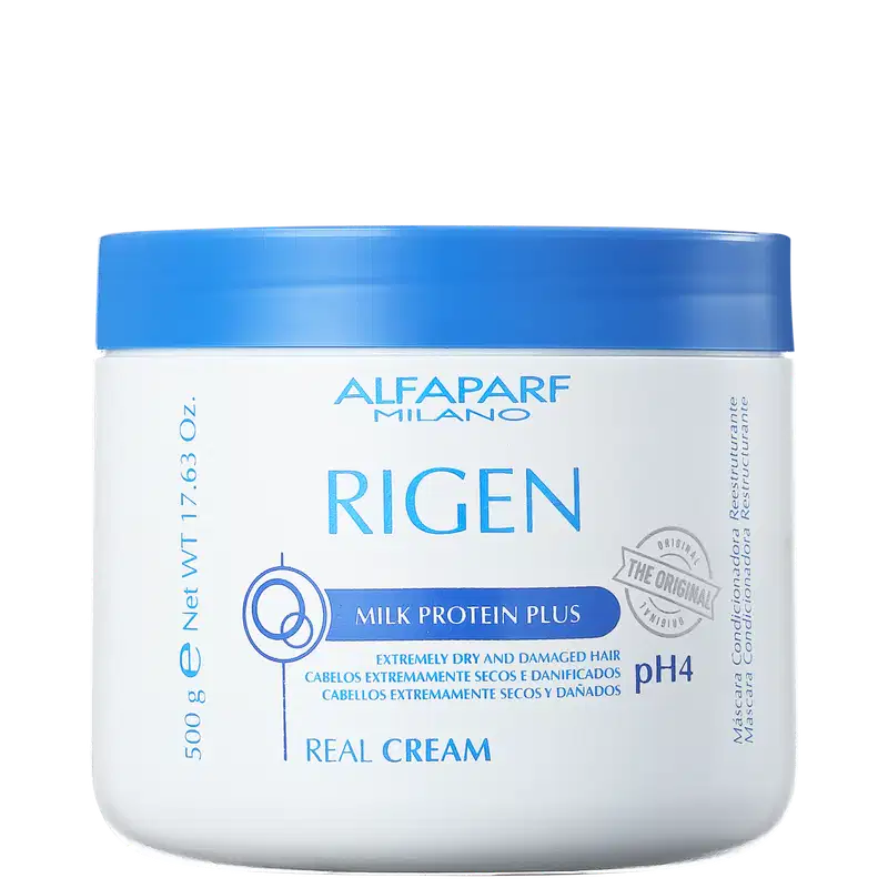 Alfaparf Rigen Milk Protein Plus Real Cream - Máscara Capilar 500g