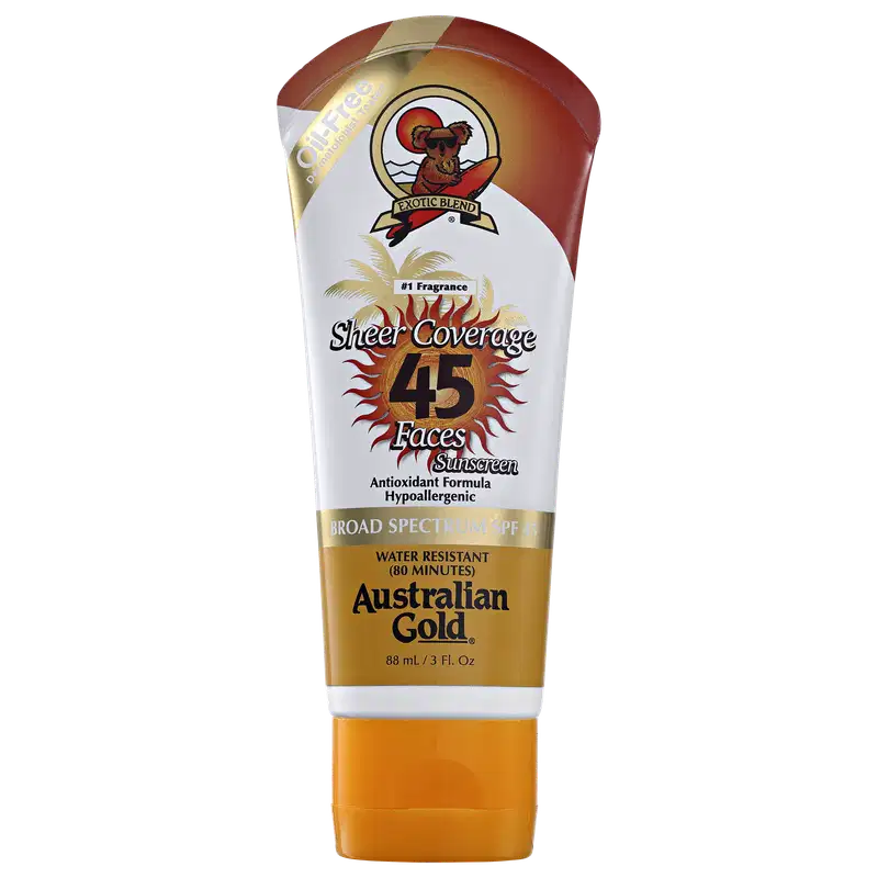 Australian Gold Sheer Coverage InvisiDry FPS 45 - Protetor Solar Facial 88ml