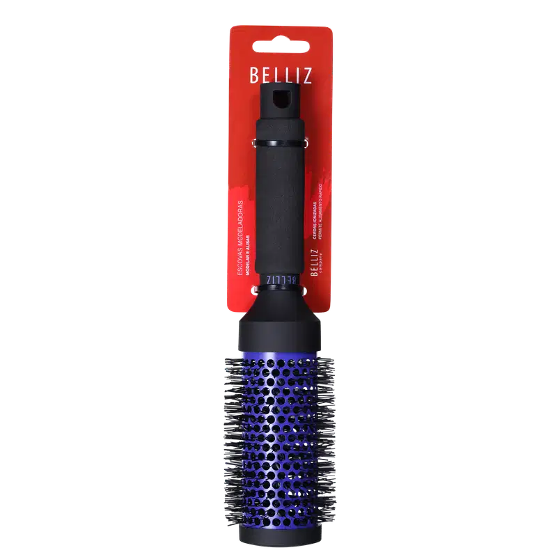 Belliz Black Ion Ceramic Vazada - Escova Térmica 43mm