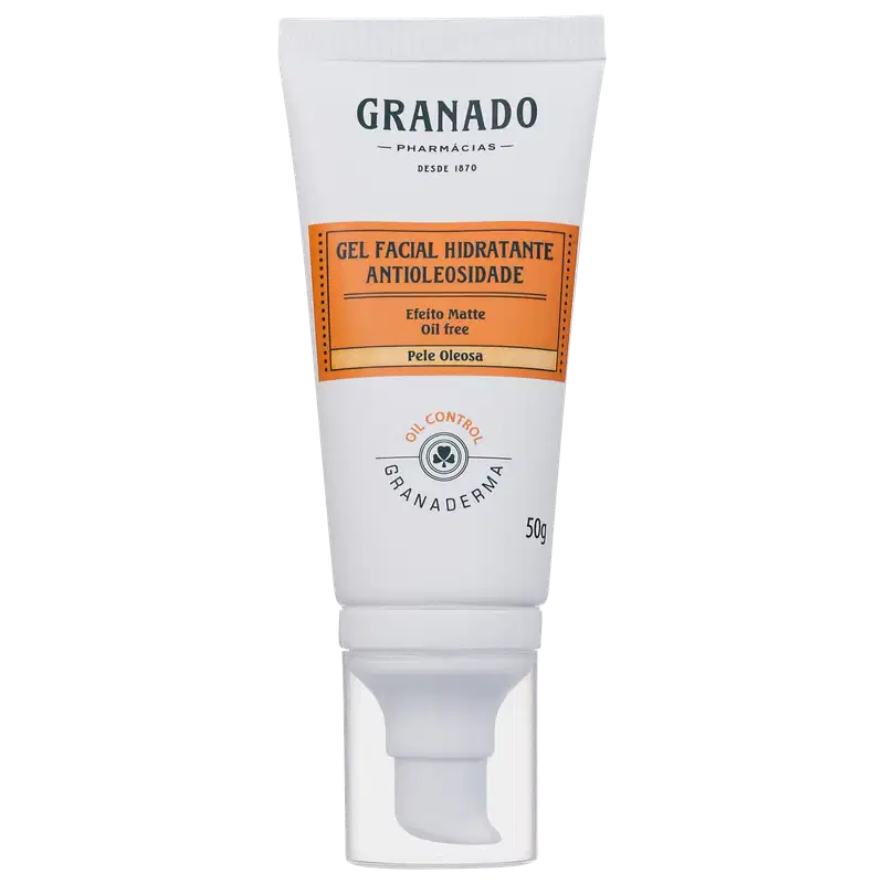 A imagem mostra o Gel Hidratante Facial Granaderma Antioleosidade da marca Granado.
