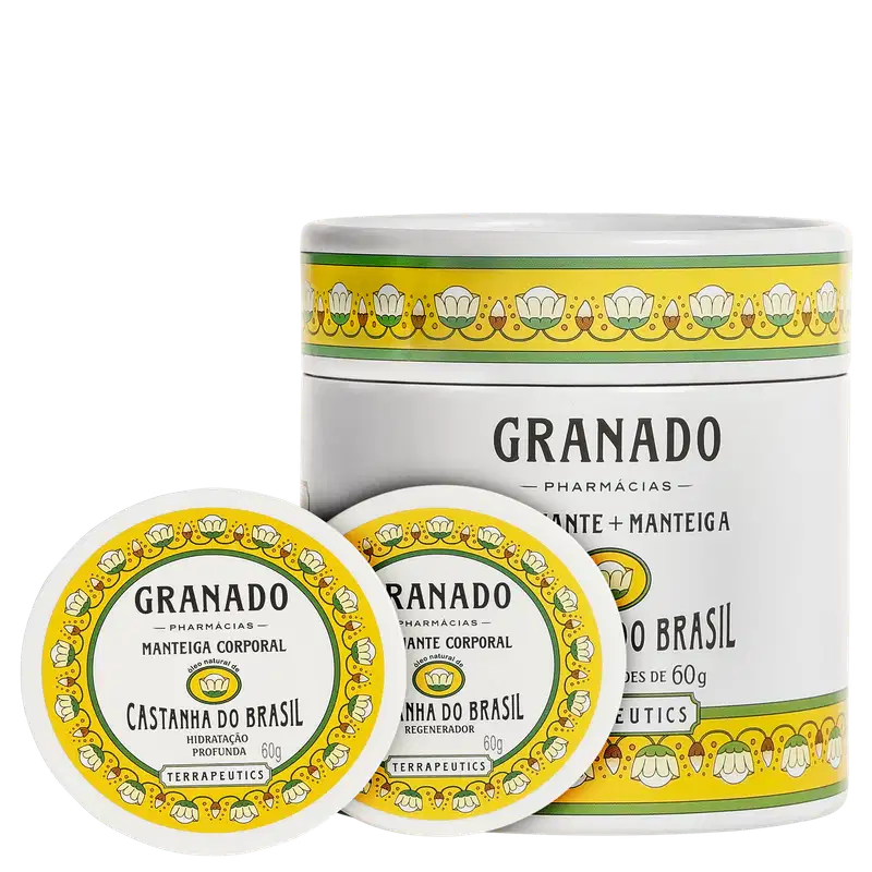 Kit Granado Terrapeutics Castanha do Brasil - Esfoliante 60g + Hidratante 60g
