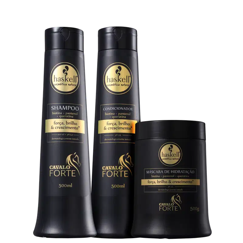Kit Haskell Cavalo Forte Crescimento Saudável Trio (3 Produtos)